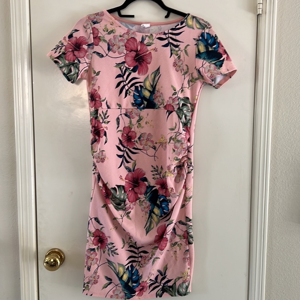 Pinkblush Pink Floral Maternity Dress
